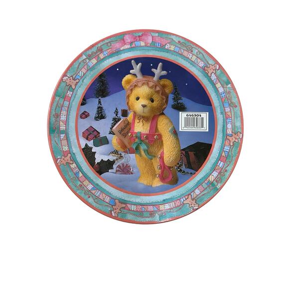 Cherished Teddies Gift Set Tug a Heart Teddies by Enesco With Plush and Ornament - Picture 2 of 3